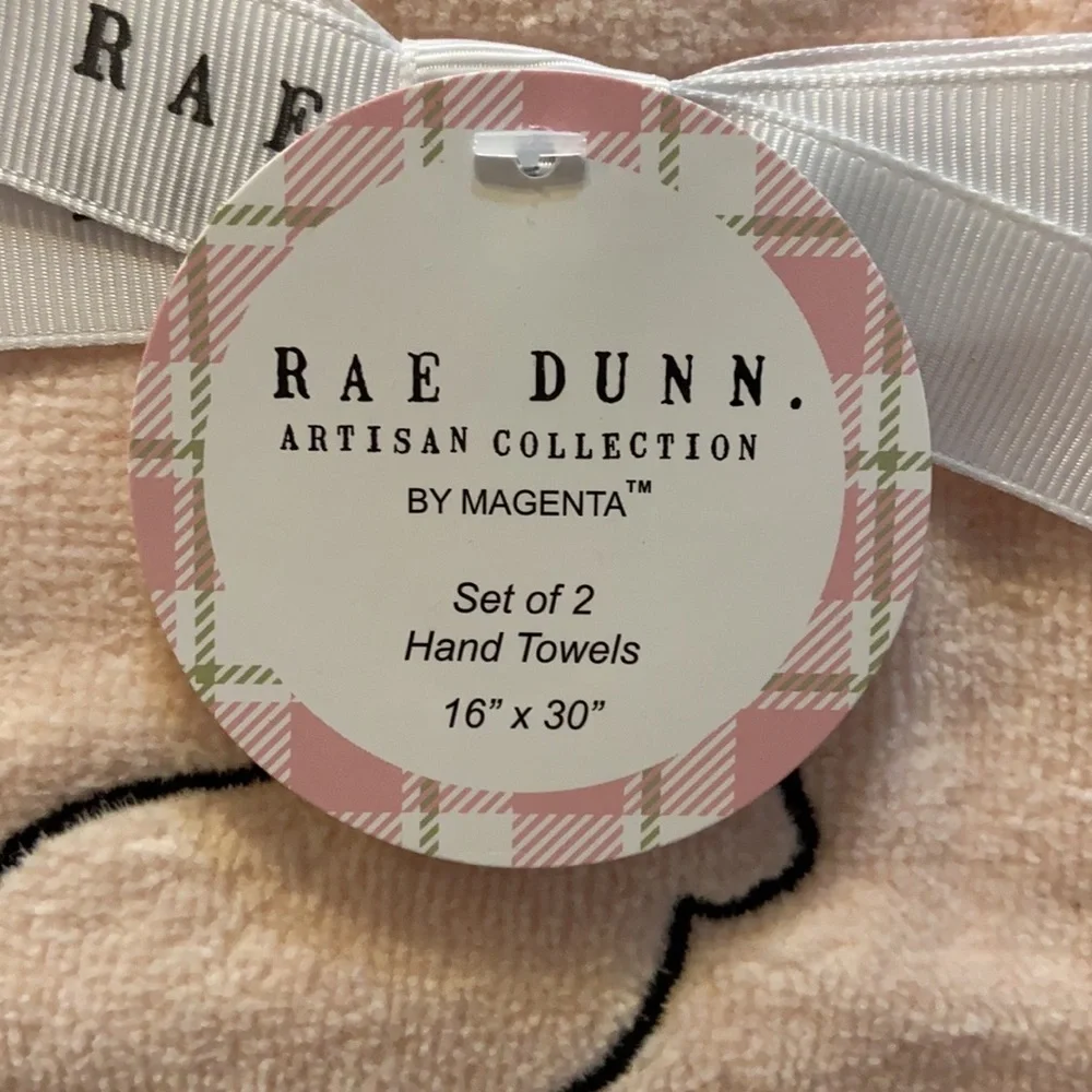 Rae Dunn HIPPITY HOPPITY Hand Towels